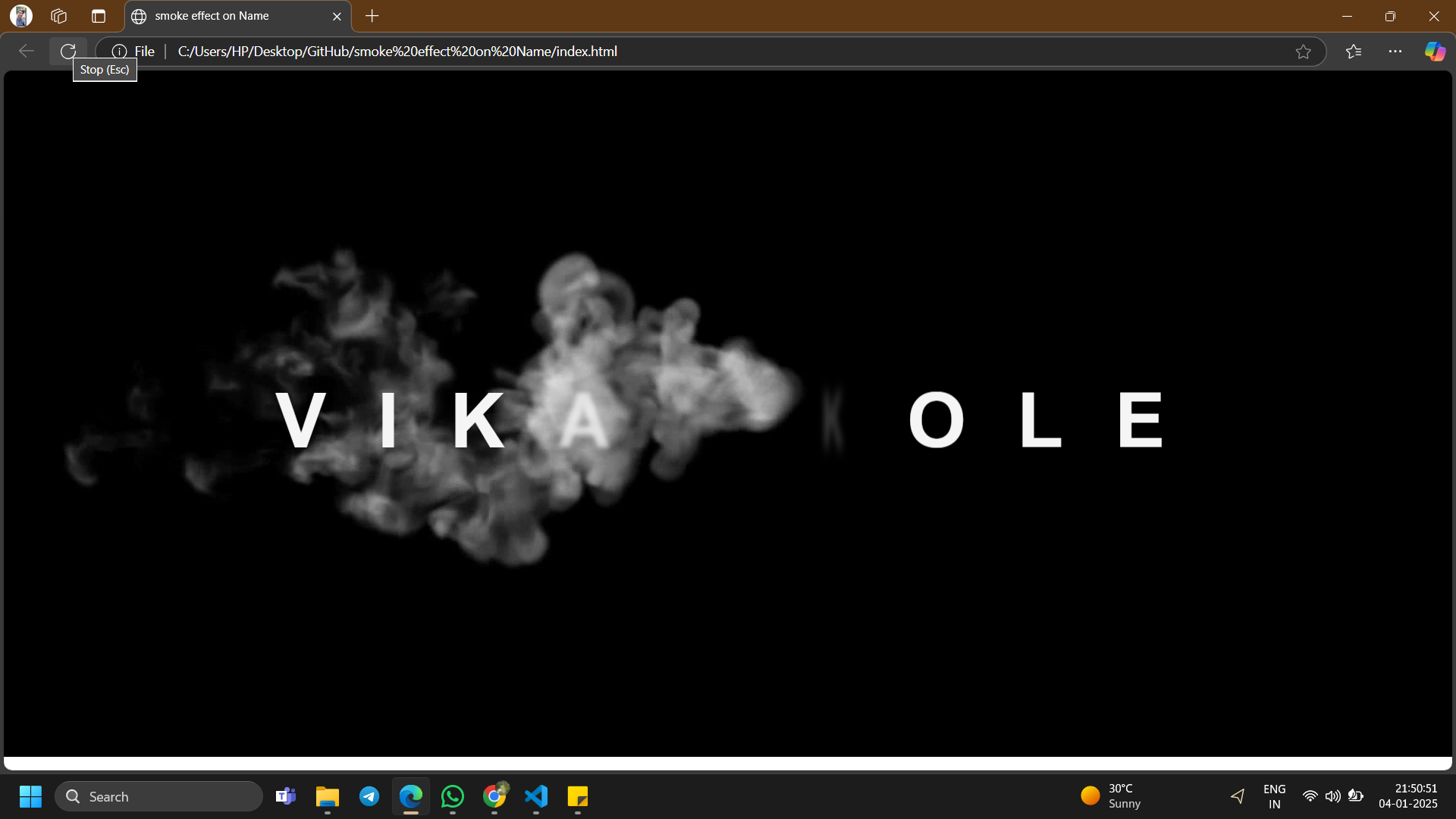 smoke-effect-on-name